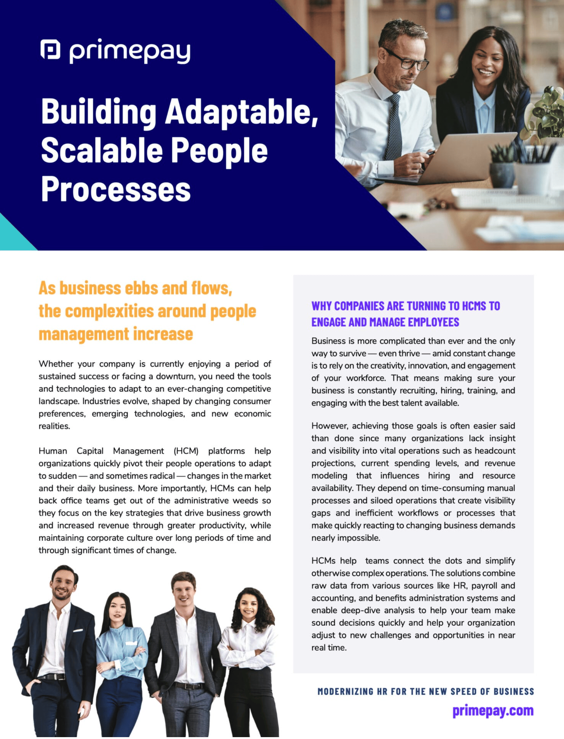 Building Adaptable & Scalable People Processes white paper cover image.