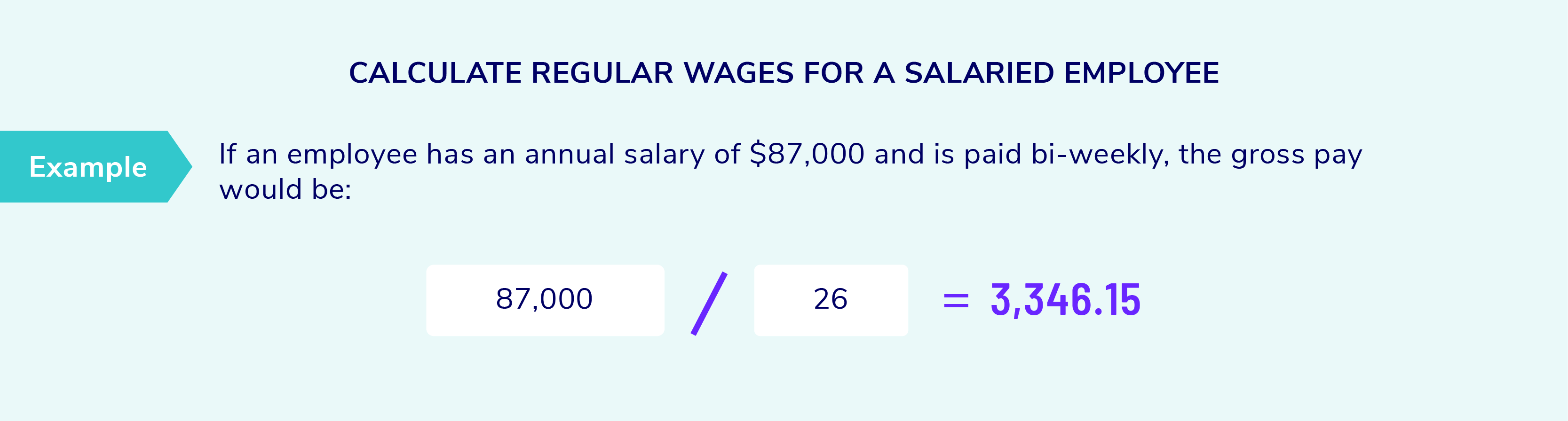 Calculate Regular Wages for a Salaried Employee