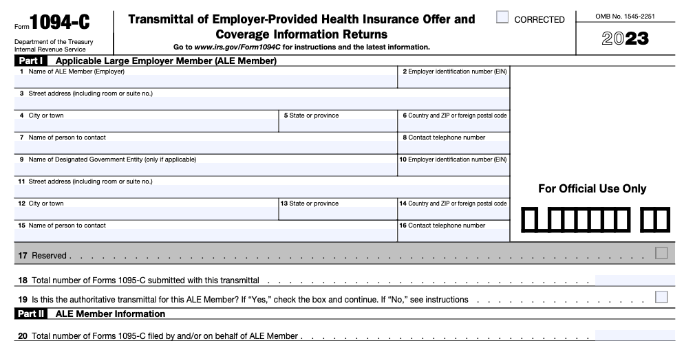 Form 1094-C