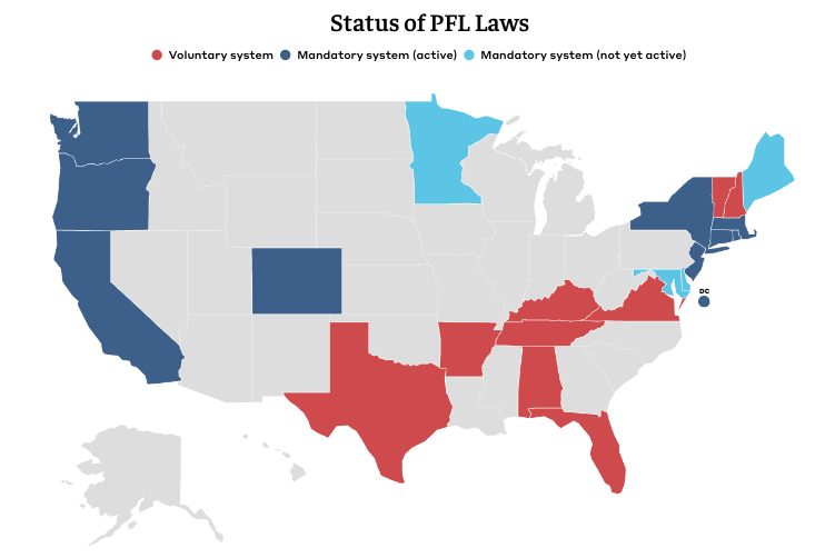 status of paid family leave laws